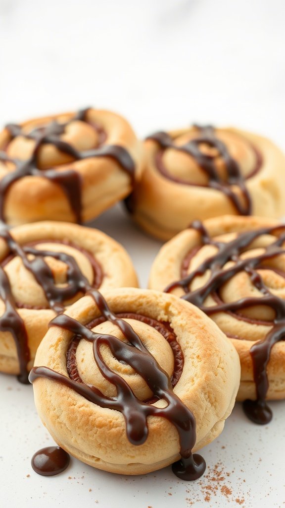 35 Irresistible Hot Chocolate Cookies Recipes to Warm Your Heart Delicious cinnamon roll hot chocolate cookies drizzled with chocolate.