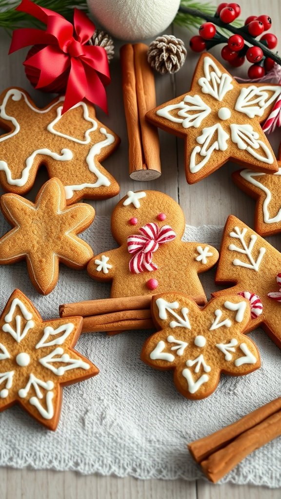 35 Delicious High Protein Cookie Recipes You Need to Try Decorative gingerbread cookies in festive shapes.