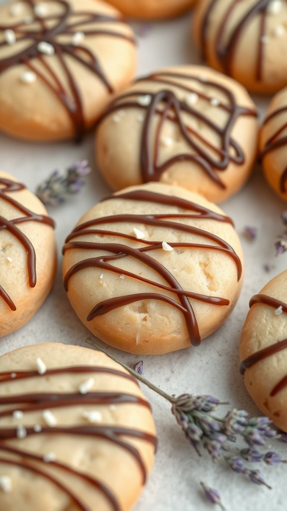 35 Irresistible Hot Chocolate Cookies Recipes to Warm Your Heart Lavender infused hot chocolate cookies topped with chocolate drizzle