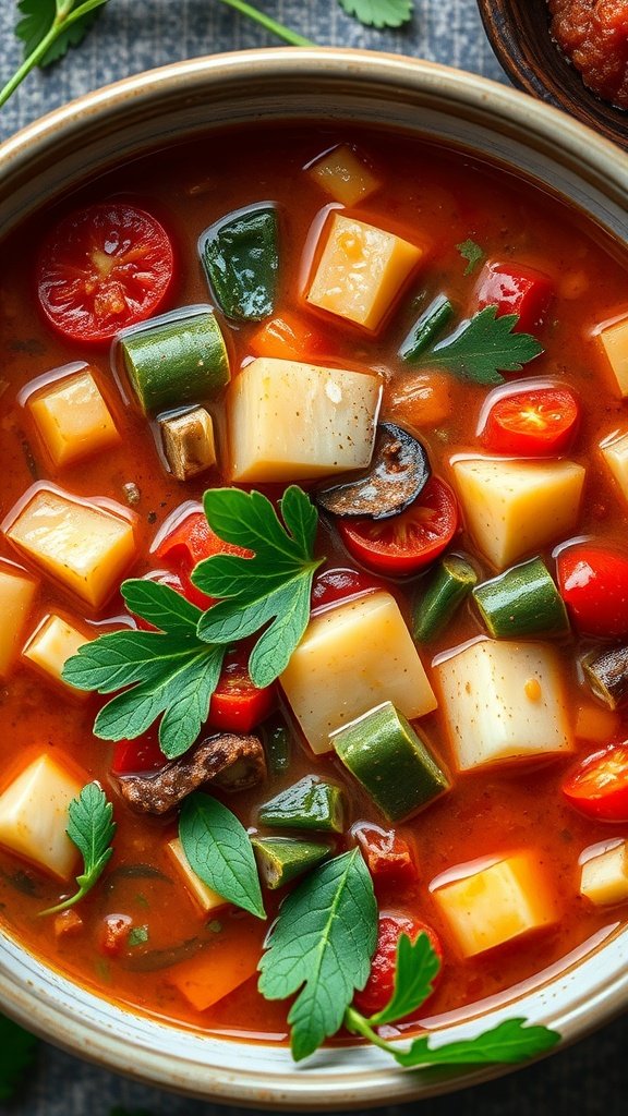 25 Cozy Winter Soups to Warm Your Soul Bowl of minestrone soup with various fresh vegetables. Winter Soups