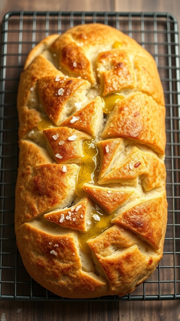 15 Delicious Mediterranean Breakfast Recipes to Start Your Day Right Freshly baked focaccia bread with olive oil and sea salt