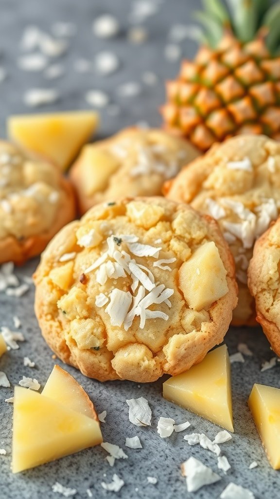 35 Delicious High Protein Cookie Recipes You Need to Try Pineapple Coconut Protein Cookies