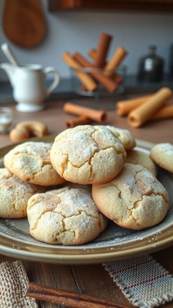 35 Delicious High Protein Cookie Recipes You Need to Try Delicious protein-packed snickerdoodle cookies on a plate