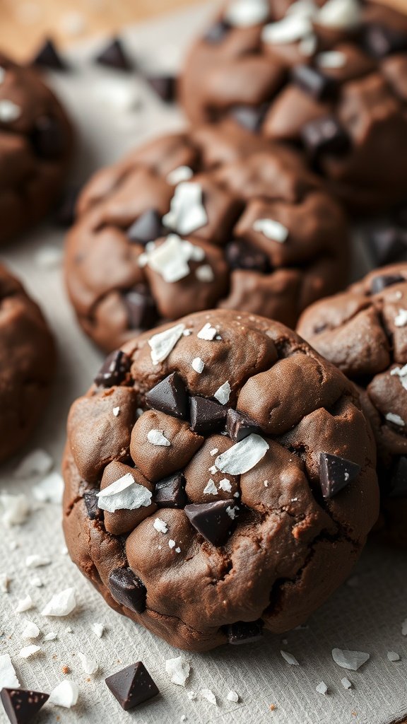 35 Irresistible Hot Chocolate Cookies Recipes to Warm Your Heart Vegan hot chocolate cookies with chocolate chips and sea salt