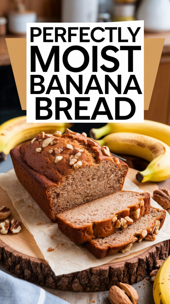 Perfectly Moist Banana Bread Recipe Moist Banana Bread Recipe