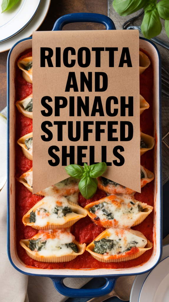 Delicious Ricotta and Spinach Stuffed Shells Recipe Ricotta and Spinach Stuffed Shells Recipe