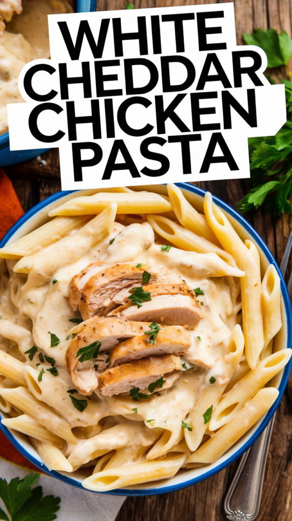 Creamy White Cheddar Chicken Pasta White Cheddar Chicken Pasta