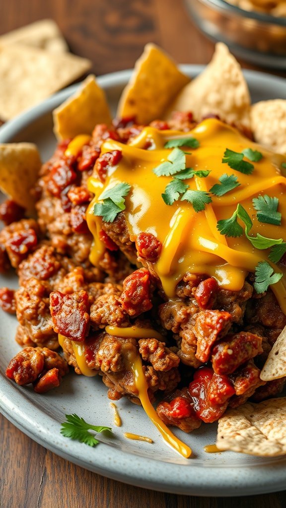 35 Best Meatloaf Recipes to Satisfy Your Cravings Chili Cheese Meatloaf served with tortilla chips