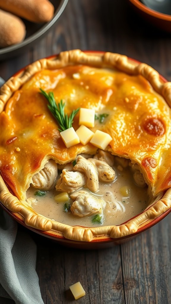 27 Delicious Sunday Dinner Ideas for Your Family Table A delicious homemade chicken pot pie, golden and flaky, filled with chicken and vegetables.