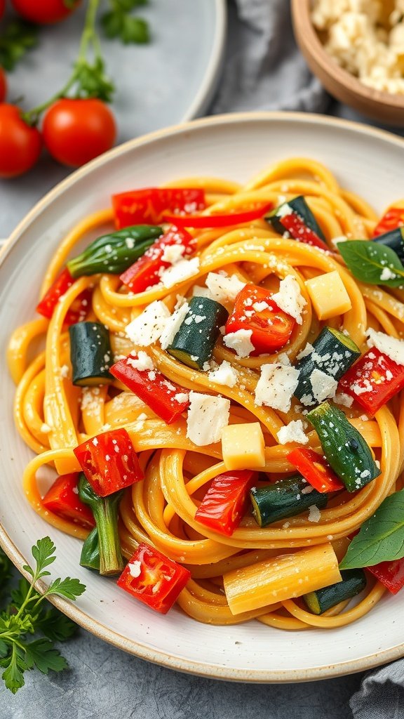 27 Delicious Sunday Dinner Ideas for Your Family Table A plate of pasta primavera with colorful seasonal vegetables. Sunday Dinner