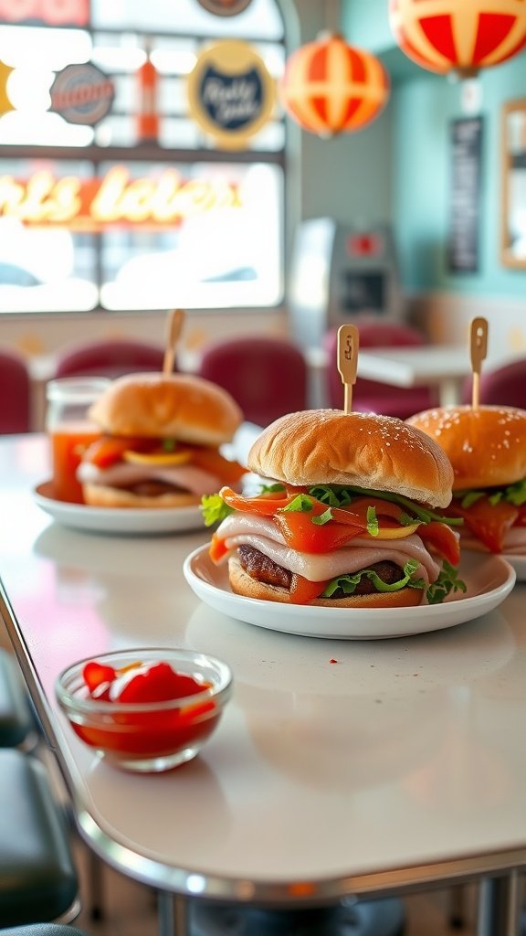 35 Irresistible Ham and Cheese Slider Recipes You’ll Love Sriracha Honey Ham Sliders on a plate