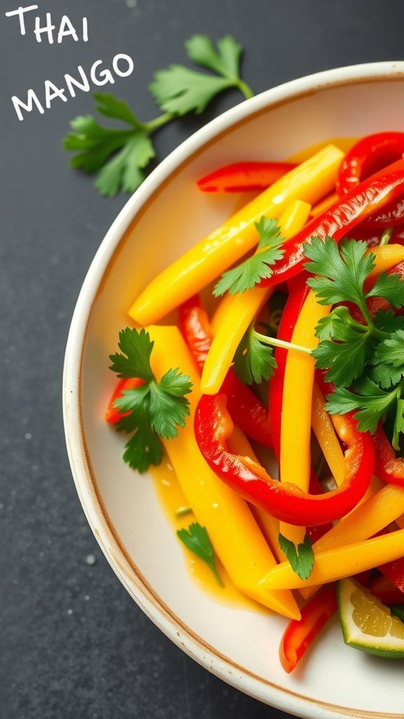 35 Delicious Salad Recipes You Need to Try Thai Mango Salad with vibrant colors and fresh ingredients
