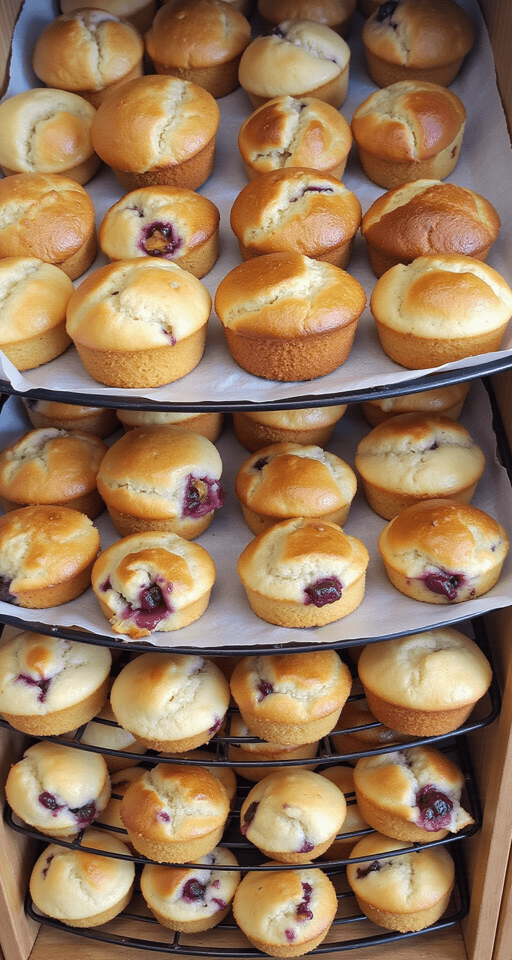 Ultimate Breakfast Muffins: Your Go-To Morning Game-Changer A display of freshly baked muffins on a bakery counter.